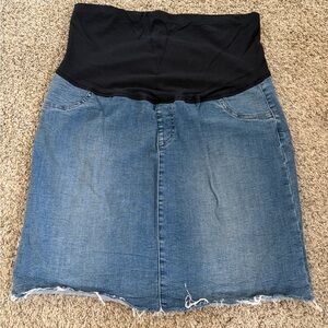 Angel Maternity Denim Maternity Skirt